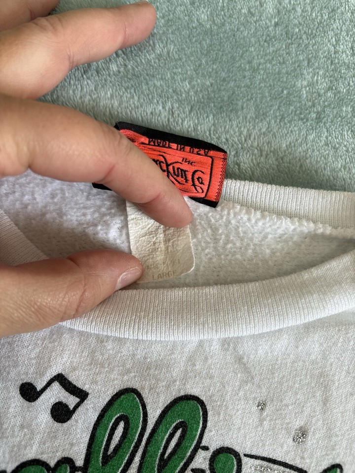 Vintage Christmas AOP Sweatshirt Crewneck Holiday teddy bear stockings