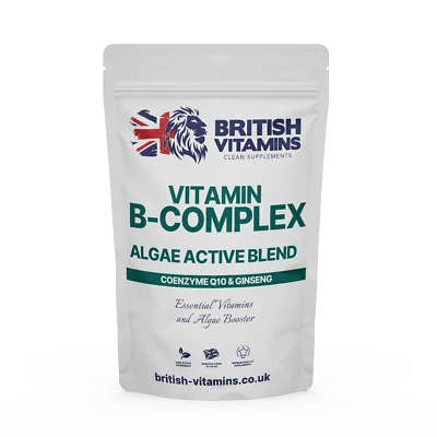 BRITISH VITAMINS Vitamin B Complex, Q10, Spirulina Chlorella, Ginseng Complex
