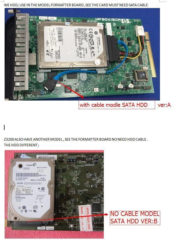 Hard Disk Drive REV-B W/FW Q6719-67010 Fit for HP DesignJet Z3200 Z3200 Photo - Image 3 of 4