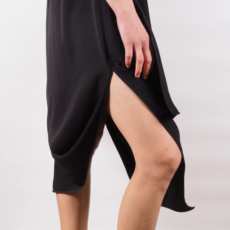 Vestido Marithe Francois Girbaud Vintage Para Mujer Negro Avantgarde Talla IT 44 FR 38 Foto 4 de 4