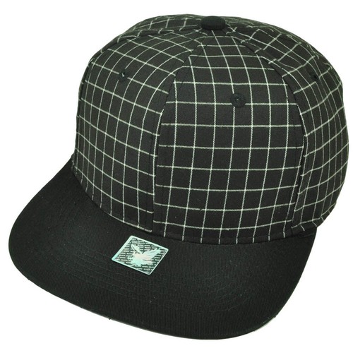 Black White Grid Square Pattern Flat 