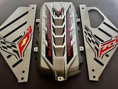 2020/24 CORVETTE ENGINE COVER HYPERSONIC GREY 70TH ANNY. CARBON FIBER A/P PKG.