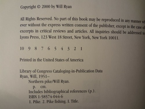 Northern Pike - Will Ryan Book - Picture 3 of 9