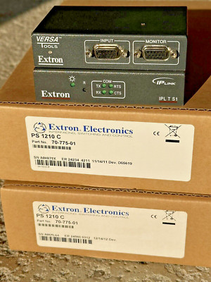 Extron IPL T S1 Processor 60-801-01 & P/2 DA2xi & 2- PS 1210 C Adapter Cables