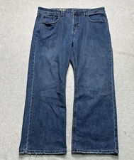 TK Axel Jeans Mens 40 X 30 Slim Boot Medium Wash Blue Denim Flap Pocket