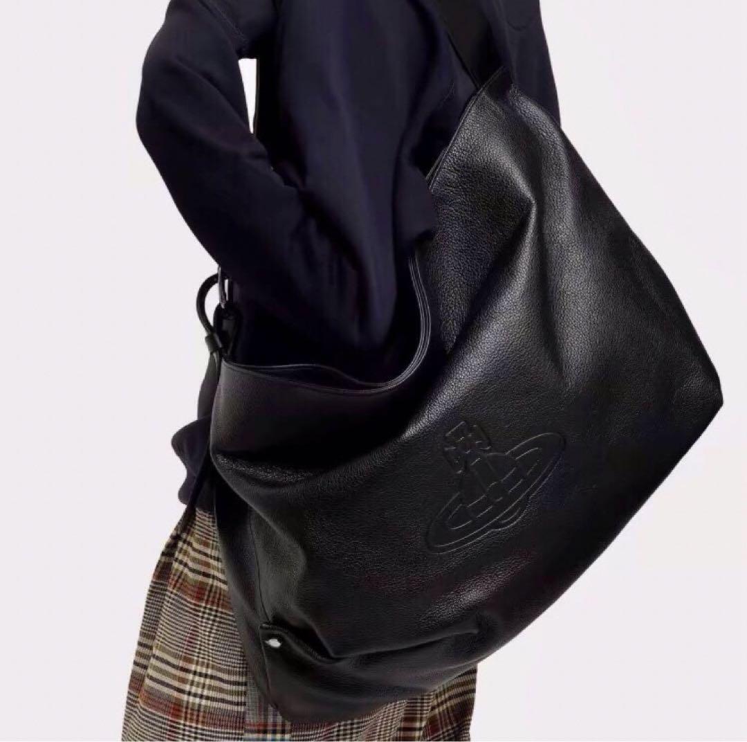 Vivienne Westwood Boston bag Big Orb Logo Women's Bags Black Vivienne Westwood Boston bag Big Orb Logo Women's Bags Black