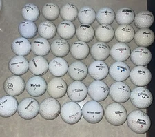 Lot Of 42 Golf Balls Noodle Slazenger Calloway Titleist Maxfli Wilson Staff 