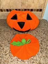 Build a Bear BABW Halloween Pumpkin Costume Outfit With Hat Vintage  S14