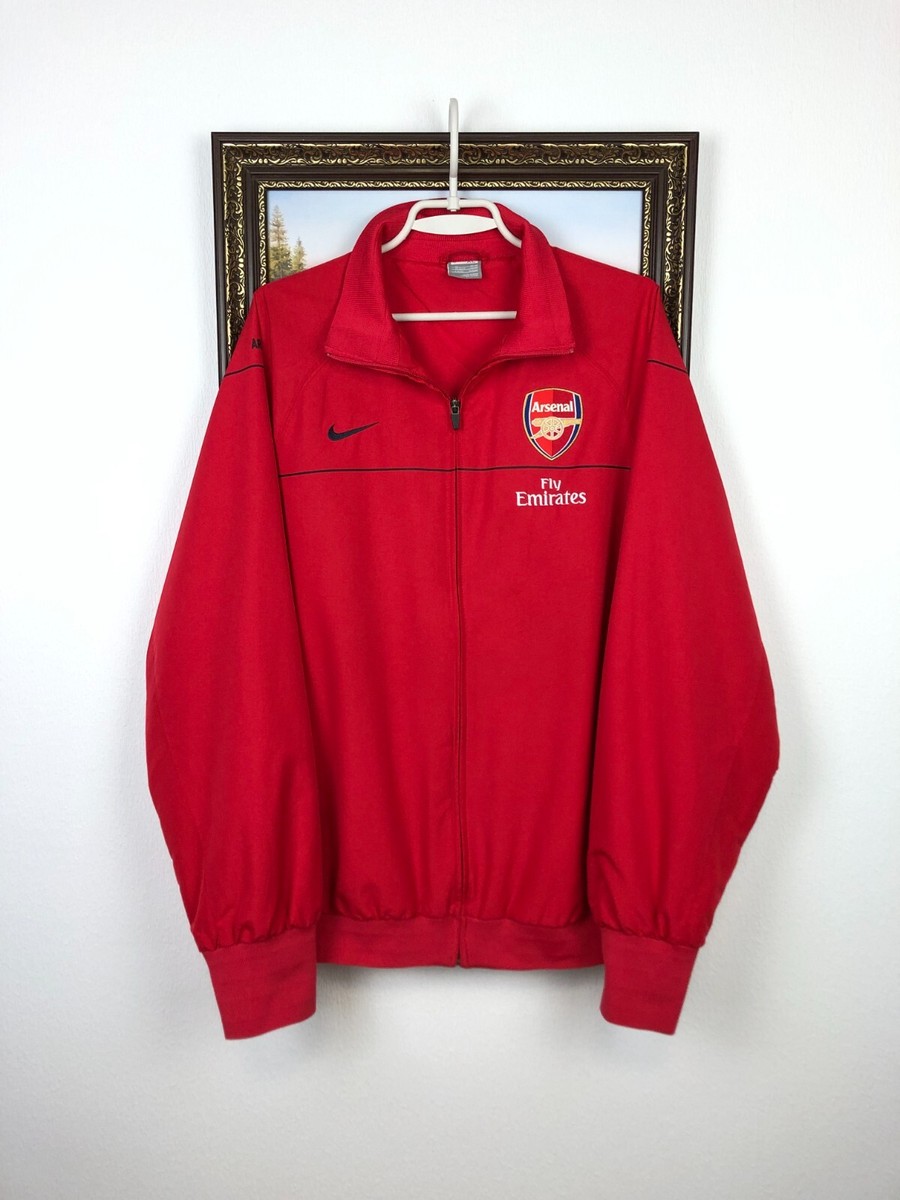 Vintage Nike Arsenal Football Jacket Soccer Track Top Mens Gunners