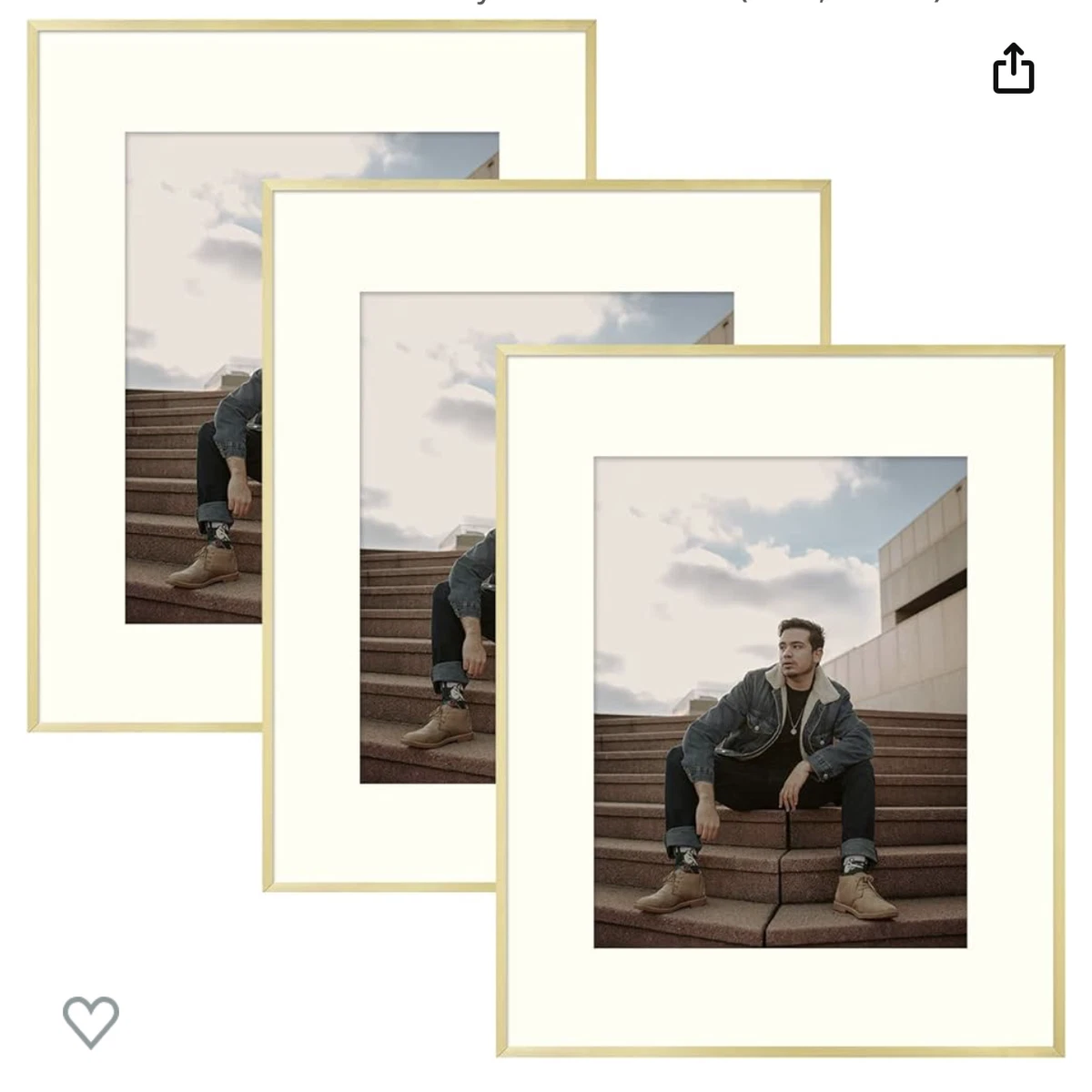 Gold 16x20 matted deals frame