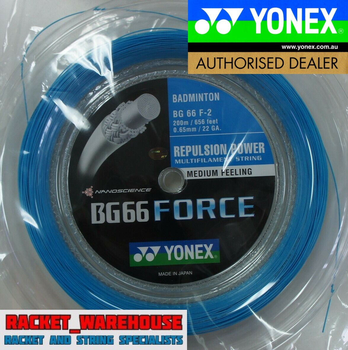 ガット YONEX BG66 FORCE 200m Amazon.com : YONEX BG66 Force Badminton String - 200m Reel