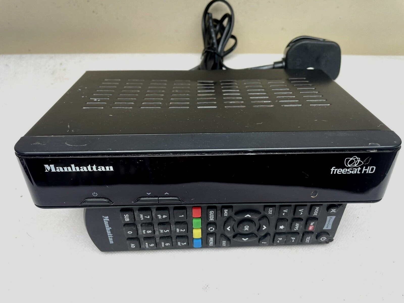 Manhattan Plaza HDS2 FREESAT HD SET TOP BOX HDMI SCART USB W