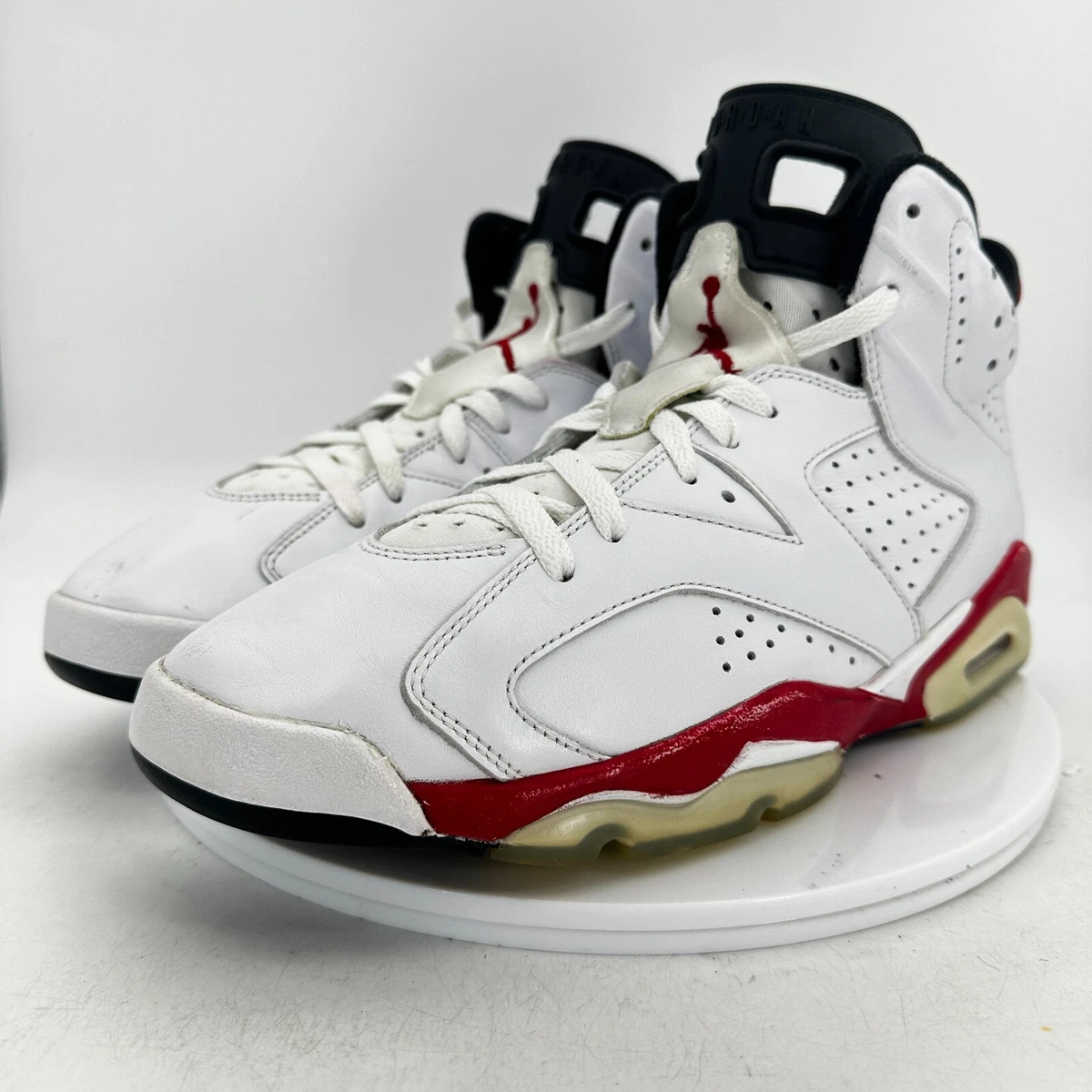 Nike Air Jordan 6 Retro Bulls Men Size 12 384664 102 White Red