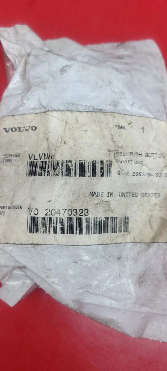 20407323 GENUINE VOLVO OEM PUSH BUTTON LT GREY NOS | eBay