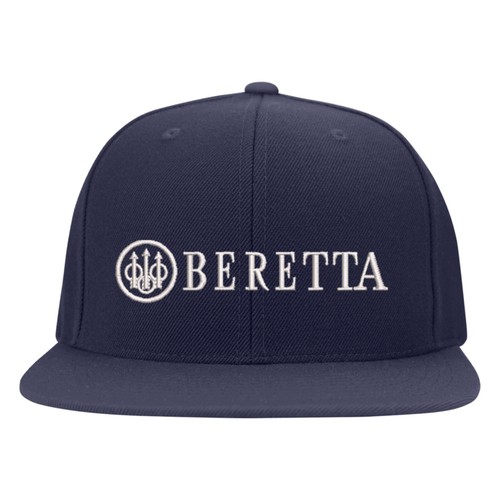 Beretta Firearms Logo Embroidered Flexfit Hat Flat and Curved - Picture 8 of 22