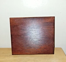 Vintage Unbranded Square Wood Display Pedestal Stand 5.25" x 4.5"