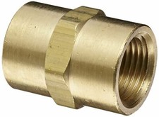 Brass Pipe Female Coupling Fitting 3/8" NPT  Solid Brass USA