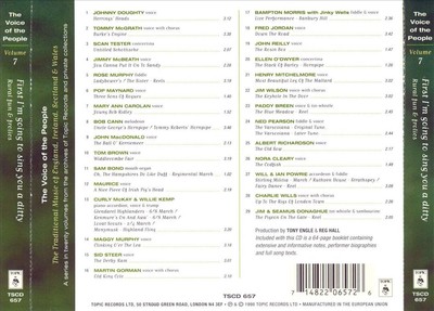 VARIOUS ARTISTS VOICE OF THE PEOPLE, VOL. 7: FIRST I'M GOING TO SING YOU A DITTY