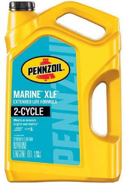Pennzoil Marine XLF 2Cycle Synthetic Blend Engine Oil Extended Life Formula 1Gal