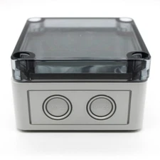 Altech Corp 137-003 PC99-6-tm Enclosure Polycarbonate Transparent Lid Knockouts