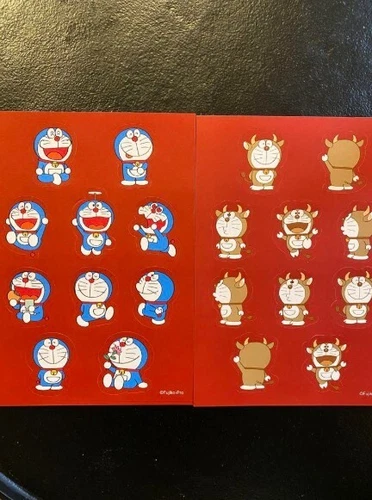 【SET of 2】 GUCCI Doraemon Collaboration Japan Novelty Stickers 100th anniversary