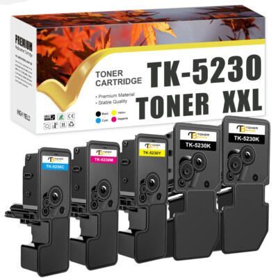 5x XL TONER TK-5230 für Kyocera Ecosys M5521cdn M5521cdw P5021 P5021cdn P5021cdw