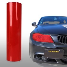 Red Tint Headlights Tail Lights Fog Lights Vinyl Film 12" x 48" - Ford