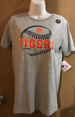 NWT Team Athletics Detroit Tigers XL MLB BASEBALL Short Sleeve Shirt YOUTH