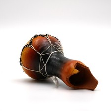 Handcrafted Percussion Instrument African Style Gourd Shekere With Rawhide