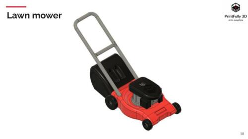 PrintFully3D 1/10 Scale Lawn Mower 3D Printed Crawler Accessories Trial - Picture 3 of 3