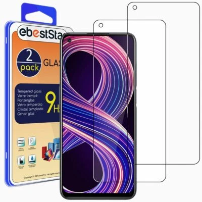 EBESTSTAR Packx2 Verre trempé Realme 8 5G, Narzo 30 5G Film Protection Ecran anti casse
