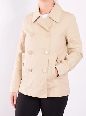 Clements Ribeiro Jacke Jacket Damen Gr.38 Kurzmantel Zweireihiger Beige 128793 - Bild 1 von 4