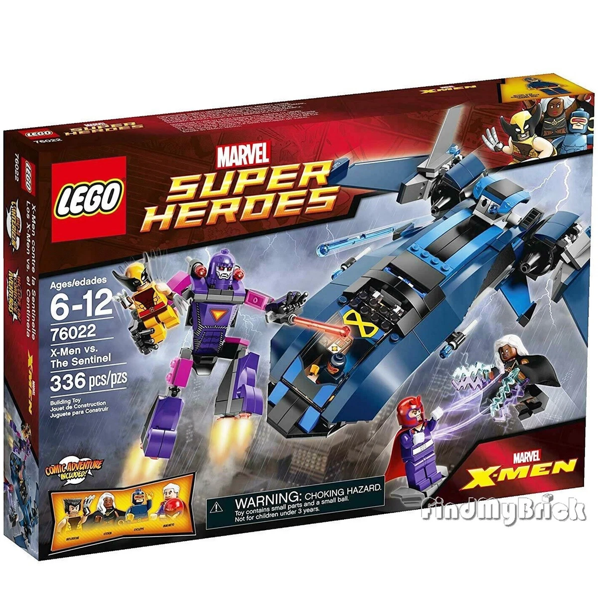 Lego Super Heroes 76022 X-Men vs. The Sentinel with Wolverine Magneto Storm  NEW