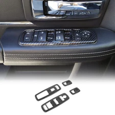4x Window Lift Switch Panel Cover Trim for Dodge Charger 2011+ & Ram 1500 2010+