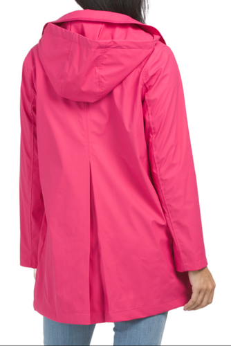 NEU MIT ETIKETT KATE SPADE NEW YORK Gr. ALINE KAPUZENREISSVERSCHLUSS REGENMANTEL BRILLANT PINK - Bild 8 von 9