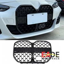 DIAMANT NIEREN GRILL ZIERGITTER PASSEND FÜR BMW 4ER G26 MIT ACC GLANZ SCHWARZ
