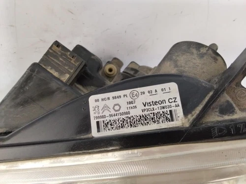 9644150980 Faro Sinistro per CITROEN BERLINGO * 1788900 - Foto 4 di 6