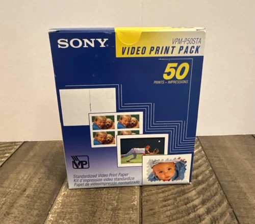 Sony Video Print Pack 50 Prints Model VPM-P50STA New Open Box