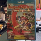 Paper Mario Color Splash  (Nintendo Wii U, 2016)