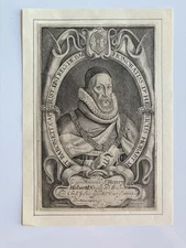 Antique Engraving – Sir Henry Hobart, Chief Justice of the Common Pleas 