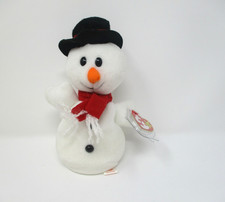 Ty Beanie Baby Snowball 1996 Christmas Holiday Snowman Plush NWT