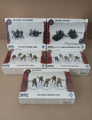 Dust Tactics SSU Heavy Weapons BR 47 Red Guards Squads New Sealed Lot Studio