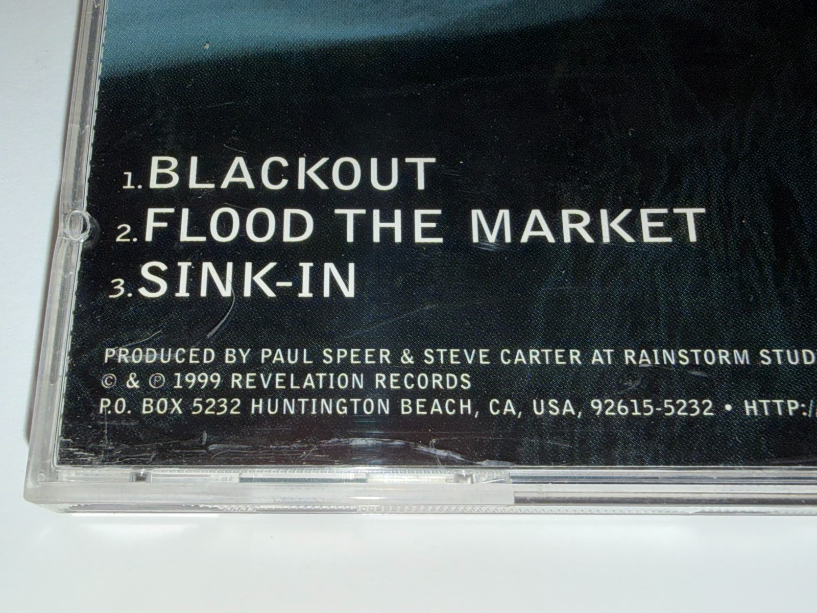 Himsa Self-Titled 3-Song EP CD 1999 Revelation Blackout/Flood the Market/Sink-In