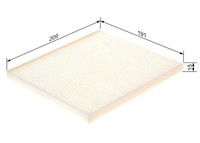 Bosch 1 987 435 114 Filter, Innenraumluft FüR Hyundai Kia