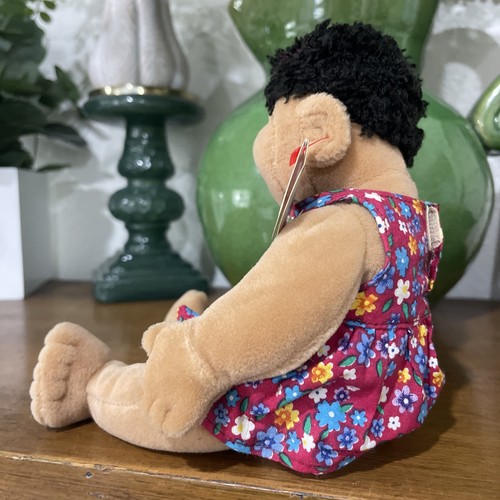 Vintage TY Beanie Kids CUTIE 10” Plush Beanbag Doll Dress w Flowers 1996 w/Tags - Picture 3 of 5