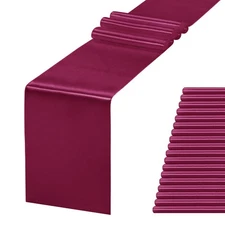 20 Pack Satin Table Runner 12 X 108 Inch Silk Table Runner for Party,Wedding,...