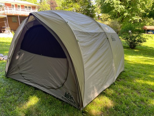 REI Kingdom 6 Tent w/ Rainfly, Garage, Footprint. Good Used Camping Tent. +Read+