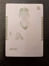 1/1 SHAWN GREEN 2005 BOWMAN CROME #48 PRINTING PLATE ARIZONA DIAMONDBACKS 1 OF 1