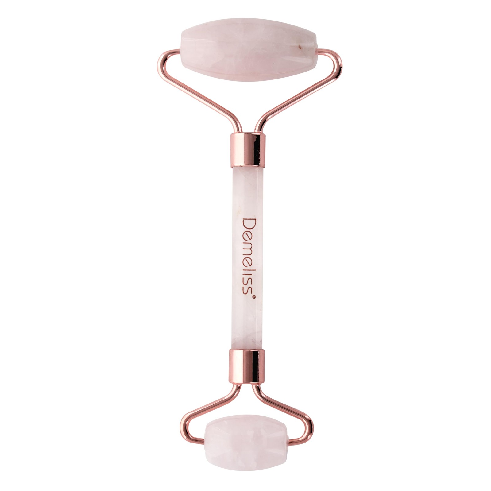 Roller en quartz rose authentique pour massage facial, pierre naturelle de qualité supérieure