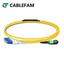 MPO APC Female to 4 LC UPC Duplex OS2 Single ...